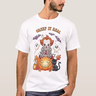 Creep It Real Halloween Clown T Shirt
