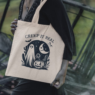Creep It Real Halloween Ghost Tygkasse