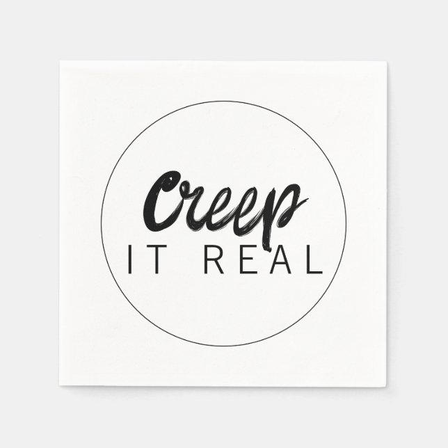 Creep It Real Halloween Party Pappersservett (Framsidan)