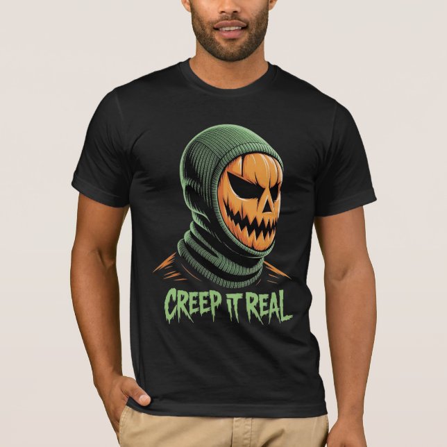 Creep it Real Halloween T Shirt (Framsida)