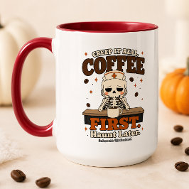 Creep It Real Kaffe Först, Hemsök Sen Stor Mugg