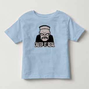 Creep It Real Klassisk Skräck Frankenstein Design T Shirt
