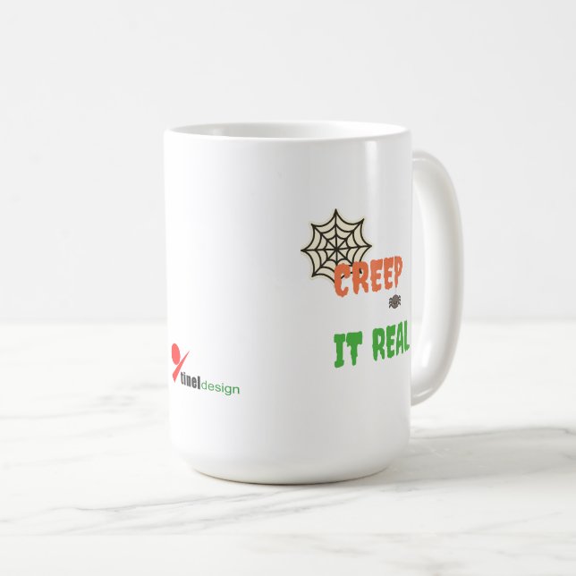 Creep It Real – Rolig Halloween Kaffemugg (Framsida höger)