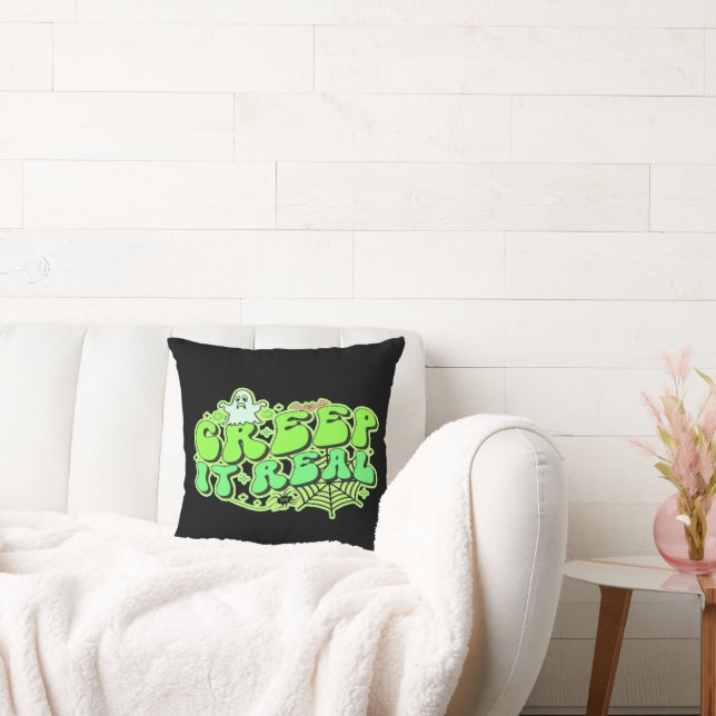 CREEP IT REAL roligt halloween Kudde (Soffa)