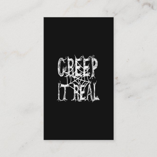 creep it  real visitkort (Framsida)
