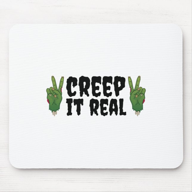 Creep It Real Zombie Hand Halloween Zombie Musmatta (Framsidan)