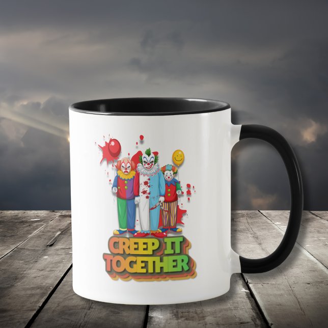 Creep It Together Halloween Clown Mugg (Skapare uppladdad)