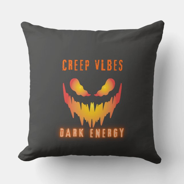 Creep Vibes Dark Energy _ Trendy Horror Streetwear Kudde (Framsida)