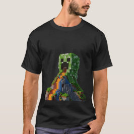 Creeper Mountain | Epic Lava Waterfall | 3D Render T Shirt