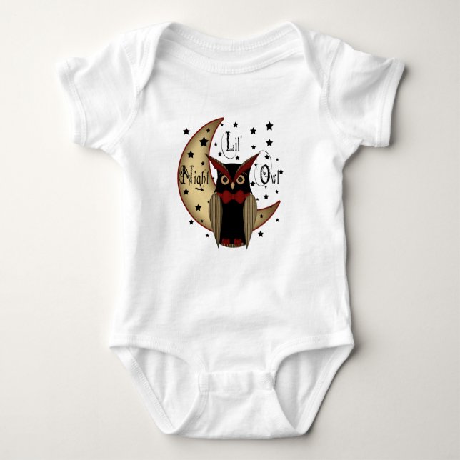 Creeper/Onesy för Lil nattuggla Tee (Framsida)