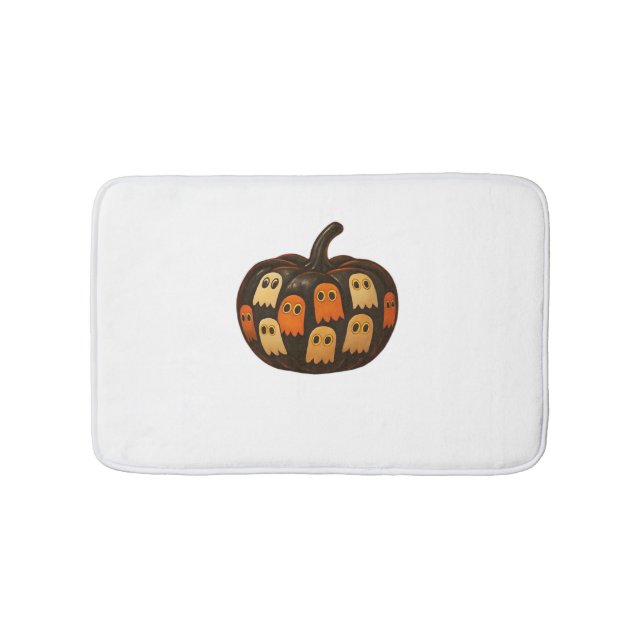 Creeper Pumpkin Spöken Halloween Gift Classic T-Sh Badrumsmatta (Framsidan)