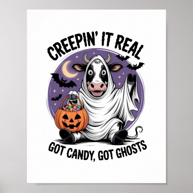 Creepin’ Cow Halloween Poster (Framsidan)
