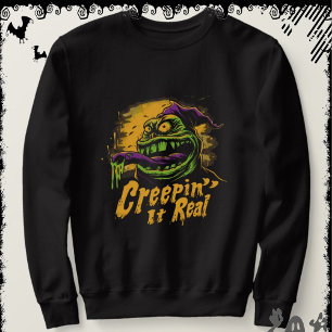 Creepin’ It Real ExDesigner Halloween Lång Ärmad Tröja