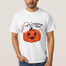 Creepin’ it Real - Friendly Ghost & Pumpkin T Shirt