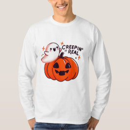 Creepin’ it Real - Friendly Ghost & Pumpkin T Shirt