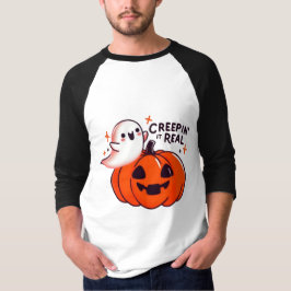 Creepin’ it Real - Friendly Ghost & Pumpkin T Shirt