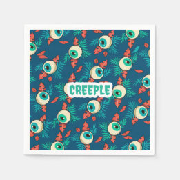 Creeple Scary Spooky Öga Halloween Pappersservett