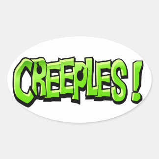 Creeples dekal ovalt klistermärke