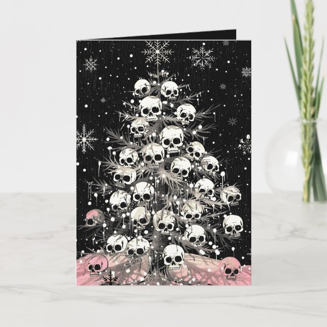 Creepmas Kusliga Döskallar Gothic Kort (Framsida)
