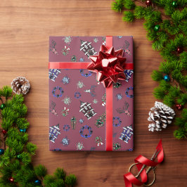 Creepmas med hemsökt hus, döskallar, vrak, kista presentpapper