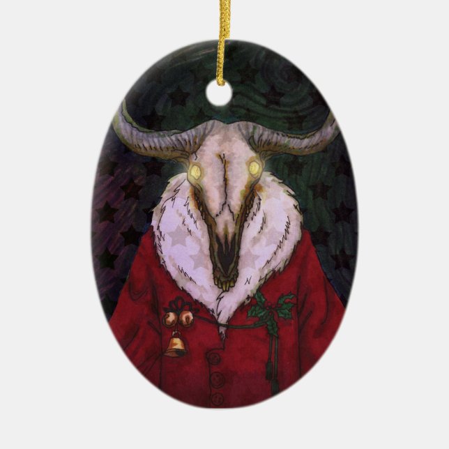 Creepmas prydnad julgransprydnad keramik (Framsidan)