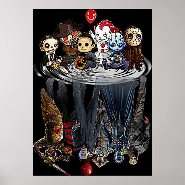 Creeps Halloween Horror Movies Gift Poster (Framsidan)