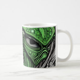 Creepy Abstrakt Alien Kaffemugg