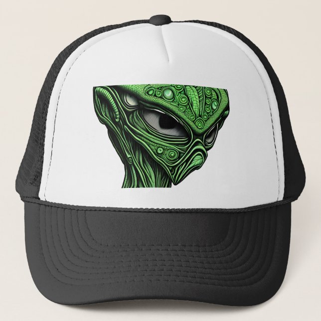 Creepy Abstrakt Alien Keps (Framsida)
