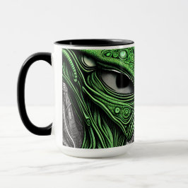 Creepy Abstrakt Alien Mugg