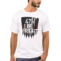 Creepy American Flagga T-Shirt - 4:e Fright