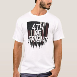 Creepy American Flagga T-Shirt - 4:e Fright