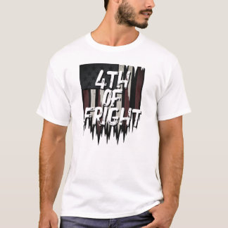 Creepy American Flagga T-Shirt - 4:e Fright