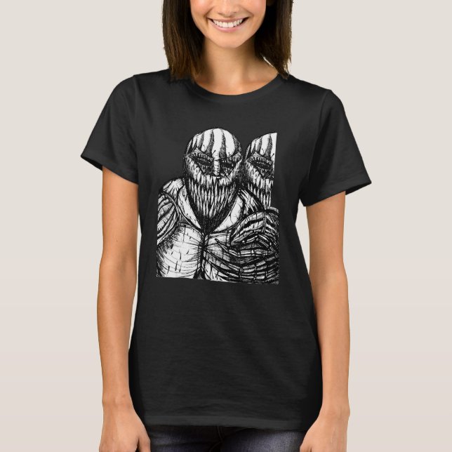 Creepy ang el och sata n och Hallo ween T Shirt (Framsida)