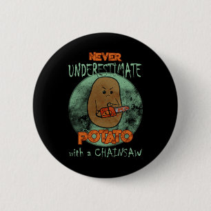Creepy Arg Potato Chainsee Horror Movie Älskare H Knapp