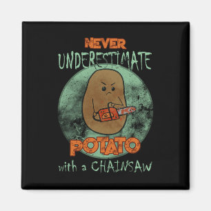 Creepy Arg Potato Chainsee Horror Movie Älskare H Magnet