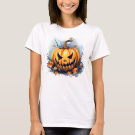 Creepy Autumn Jack-o-lantern T Shirt