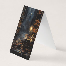 Creepy Bibliotek Folding Bokmärken Bookmarkers Visitkort