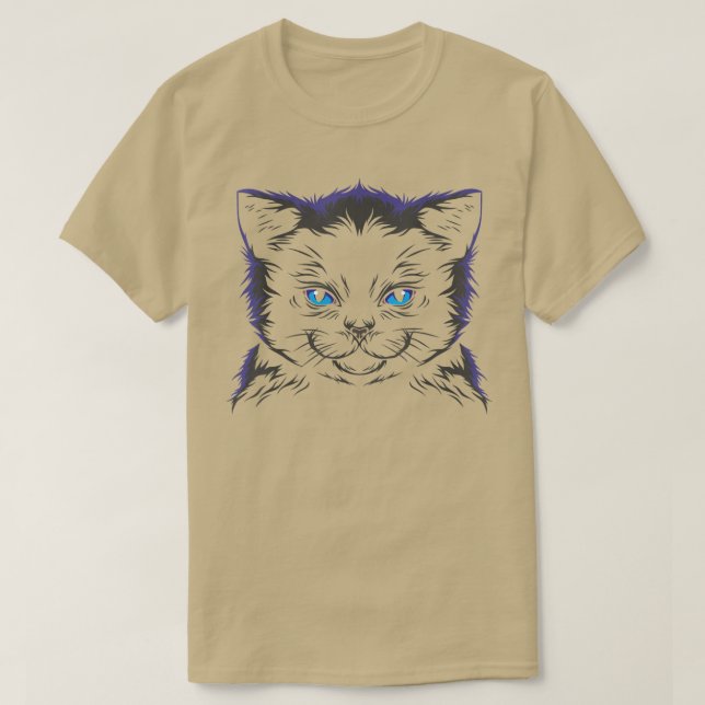 Creepy Black Cat93 T Shirt (Design framsida)