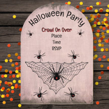 Creepy black Widow Spiders Webben Red Tinge