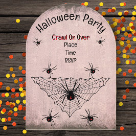 Creepy black Widow Spiders Webben Red Tinge