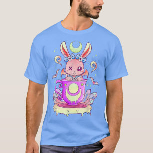Creepy Bunny i Tekopp Kawaii Pastel Goth Anime Va T Shirt