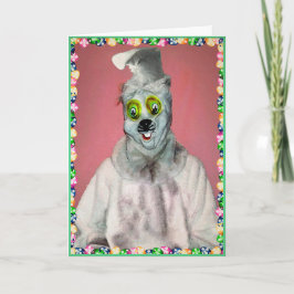 Creepy Bunny Påsk Card Helgkort