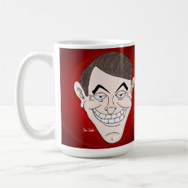creepy businessman with money ears kaffemugg