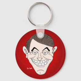 creepy businessman with money ears nyckelring