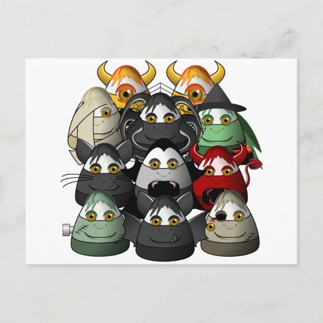 Creepy Candy corn Creepies Vykort (Framsida)