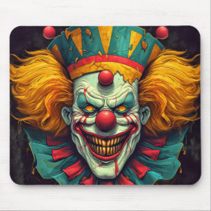 Creepy Carnival Clown Illustration Art Musmatta