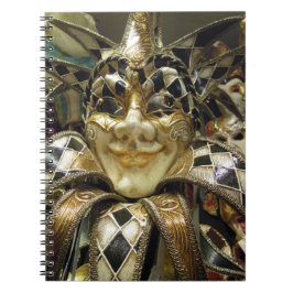 Creepy Carnival Mask Anteckningsbok