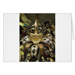 Creepy Carnival Mask Hälsningskort