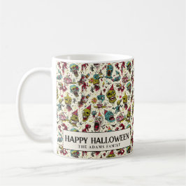 Creepy Cartoonish Döskallars Halloween Kaffemugg