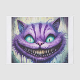 Creepy Cheshire Cat Decoupage Papper